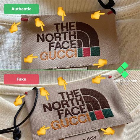 the north face gucci t shirt real vs fake|north face gucci hat price.